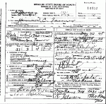 Death Certificate of Farmer, Harwood C.