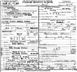 Death Certificate of Fisher, Robert Edmund