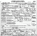 Death certificate of Fletcher, Annie Lee Fisher