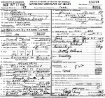 Death Certificate of Foster, Laura Elizabeth Vaughn