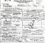 Death Certificate of Franklin, Benjamin Ray