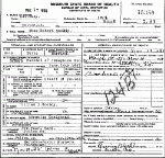 Death Certificate of Gooldy, Charles Robert