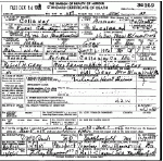 Death certificate of Gray, Arther R.