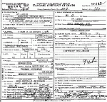 Death Certificate of Greenway, Hiram F.