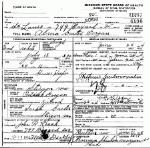 Death certificate of Grogan, Alma Carter