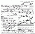 Death certificate of Grogan, Julia M. Death certificate of Grogan, Julia M.