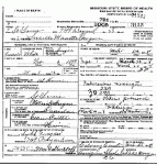 Death certificate of Grogan, Lucille Manette Death certificate of Grogan, Lucille Manette