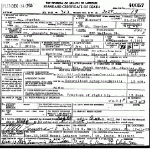 Death certificate of Hardin, Thomas Lee