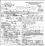 Death certificate of Herring, Claude Lawson