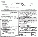 Death certificate of Herring, George Washington, Jr.