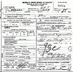 Death certificate of Herring, John Dabney