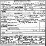 Death certificate of Herring, John Franklin