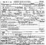 Death certificate of Herring, John Wesley