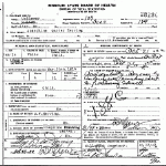 Death certificate of Herring, Josephine Carter Death certificate of Herring, Josephine Carter
