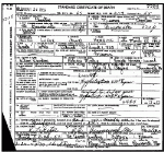 Death certificate of Herring, Luddie Davidson