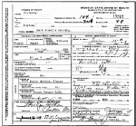 Death certificate of Herring, Mary Francis Simco