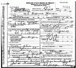 Death certificate of Herring, Rebecca Skinner