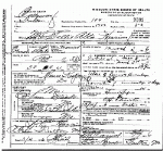 Death certificate of Herring, Sallie Alta Woods