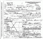 Death certificate of Herring, Thomas Wesley Death certificate of Herring, Thomas Wesley