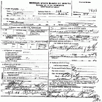 Death Certificate of Hill, Carter Wood