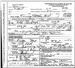 Death certificate of Hill, Forney Fletcher