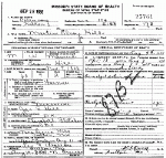 Death Certificate of Hill, Martin Elroy Death Certificate of Hill, Martin Elroy
