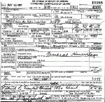 Death Certificate of Hodges, Tabitha J. Sanders