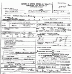 Death Certificate of Holland, Thomas Charles Jr.