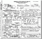 Death certificate of Holt, Charles H. Death certificate of Holt, Charles H.