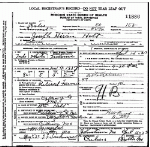 Death certificate of Holt, Joseph Hiram