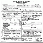 Death certificate of Hook, Elizabeth Jane Betty Herring