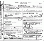 Death certificate of Hook, James Newland