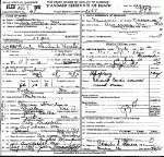 Death Certificate of Houchins, Claude Cleveland