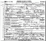 Death certificate of Houchins, Eula Belle Wright