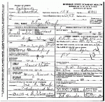 Death certificate of Houf, Eliza Stultz