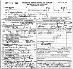 Death Certificate of Houf, John William