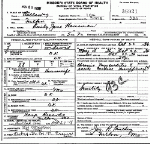 Death Certificate of Houseman, Emily W. DeHaven