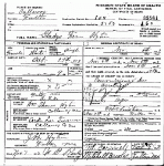 Death certificate of Hyten, Gladys Fern