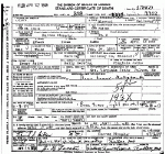 Death certificate of Jatho, Albert Hiram