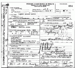 Death Certificate of Jatho, Augus Luther