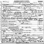 Death certificate of Kemp, Andrew Jackson