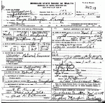 Death certificate of Kemp, George Washington