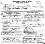 Death certificate of Kemp, George Washington Death certificate of Kemp, George Washington