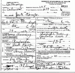 Death Certificate of Kemp, Price Jackson