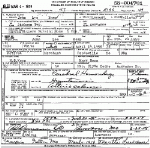 Death Certificate of Kemp, John Lee