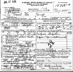 Death Certificate of Kemp, Maude Lee
