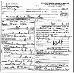Death certificate of Key, Robert Payne