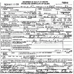 Death Certificate of Kreutz, Zella Holt Death Certificate of Kreutz, Zella Holt