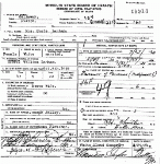 Death Certificate of Landham, Susan B. Jolly