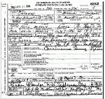 Death certificate of Lynes, Felix Bennett